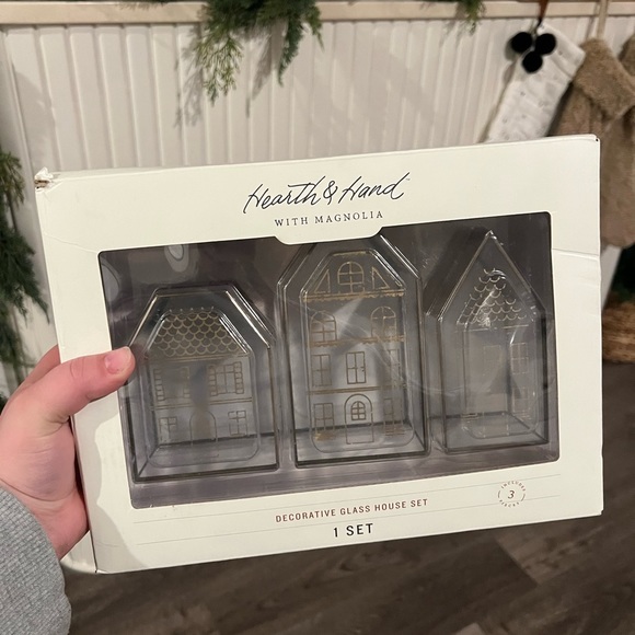 Hearth & Hand Other - New Hearth and hand decorative glass house set